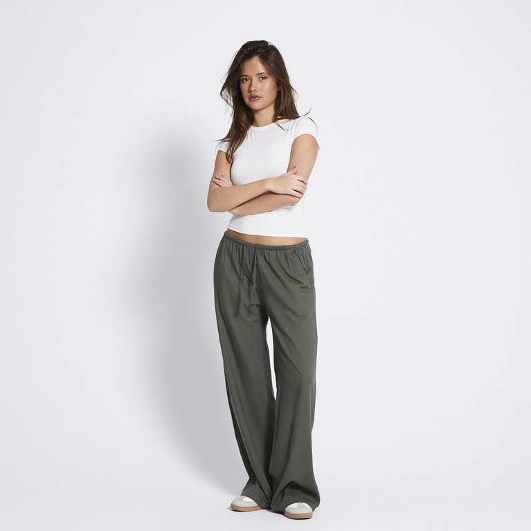 Linen blend pants "Donna"